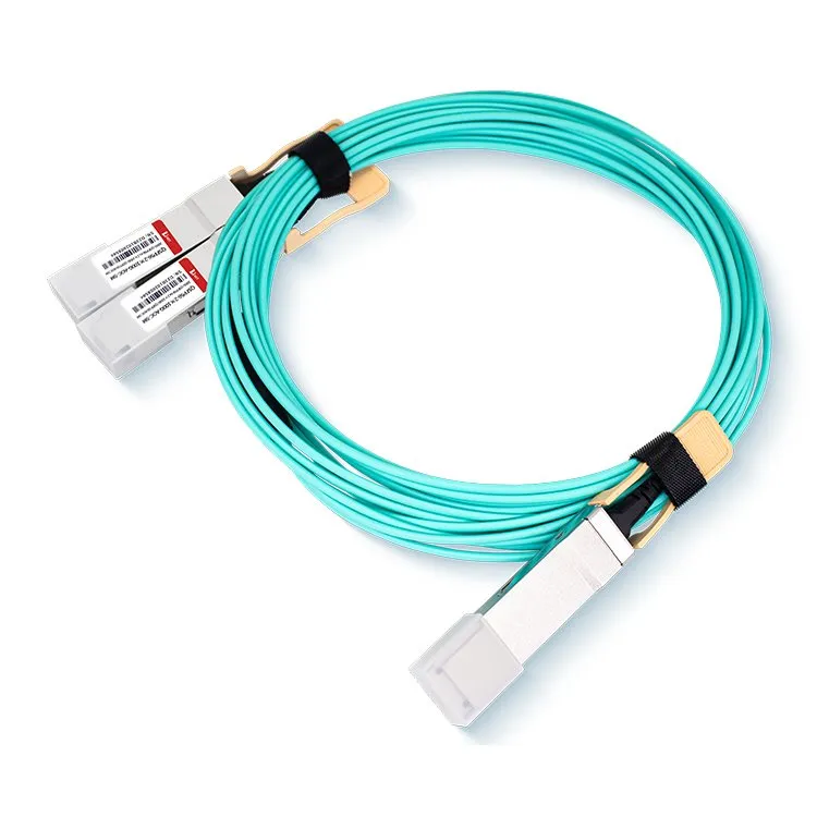 Kabel AOC pecahan QSFP56 200G hingga 2X100G